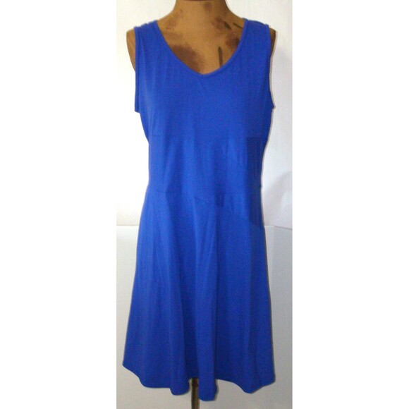 New Womens NWT PrAna S Amelie Dress Cobalt Blue Tank Sleeveless Recycled Nice - Picture 6 of 6